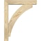 Ekena Millwork Thorton Block Rough Sawn Bracket w/ Offset Brace, Douglas Fir, 4"W x 16"D x 20"H BKT0402X16X20THR05RDF - alternate 2